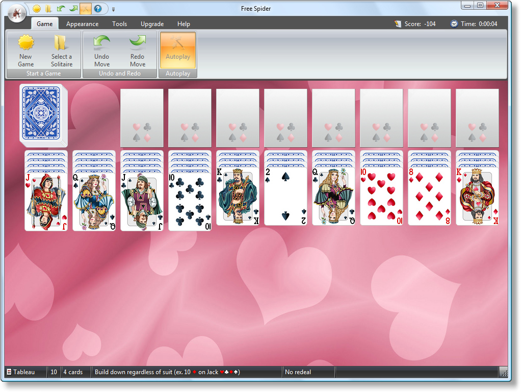 Windows 7 Free Spider Solitaire 2.1 full