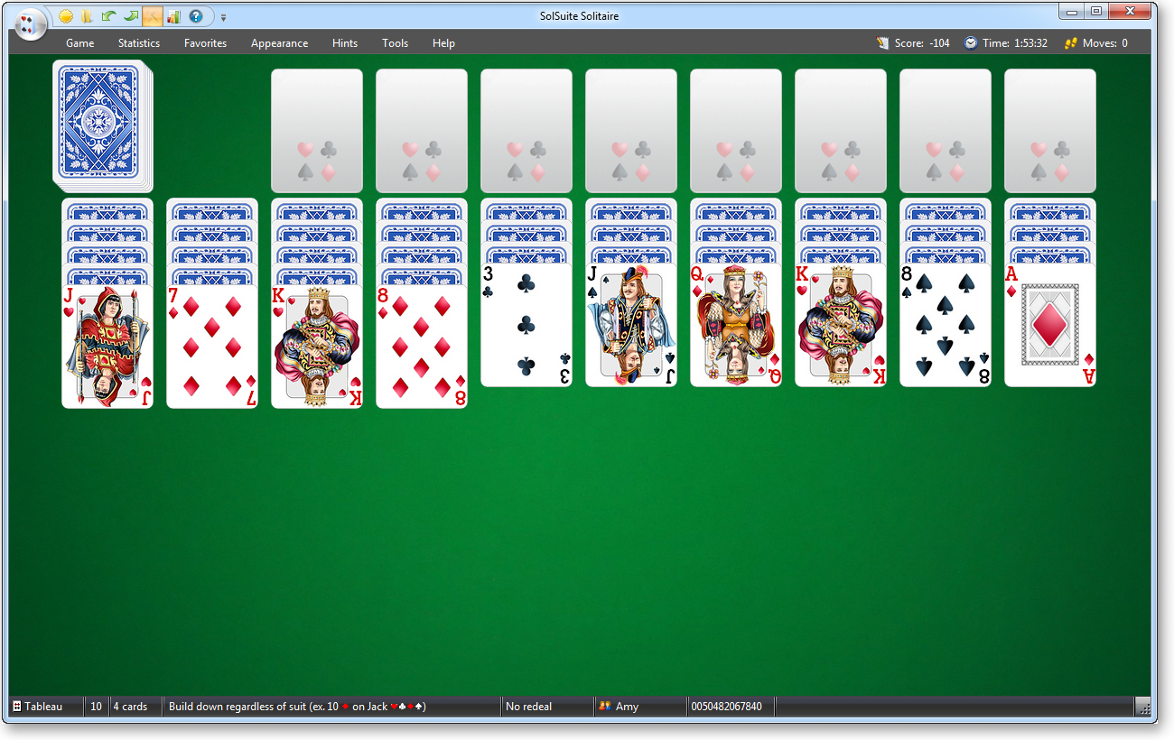 Spider solitaire online